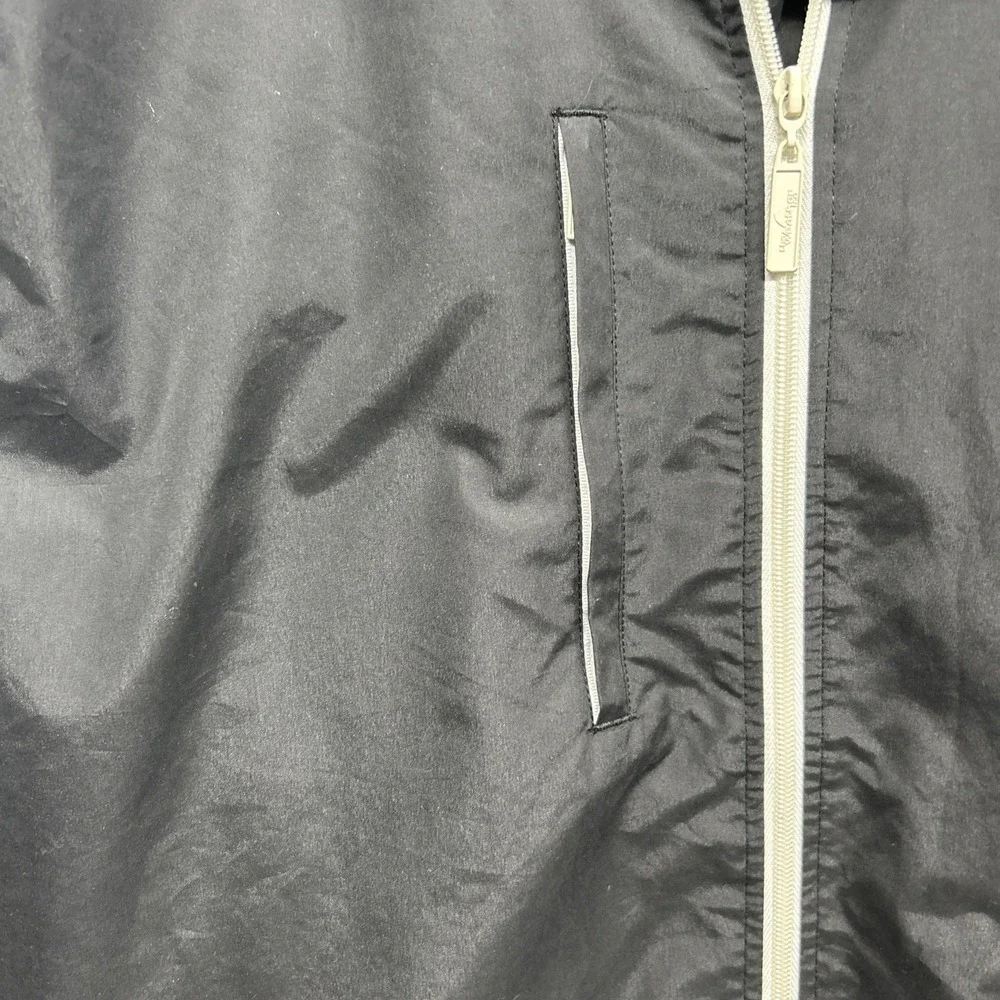 The Weather Co Vest Men's 2X Large Polyester Zip Up Front Pocket Black VTG Y2K